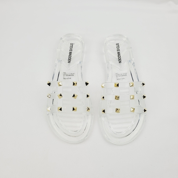 Steve madden clear studded slide Sandals - Picture 3 of 8
